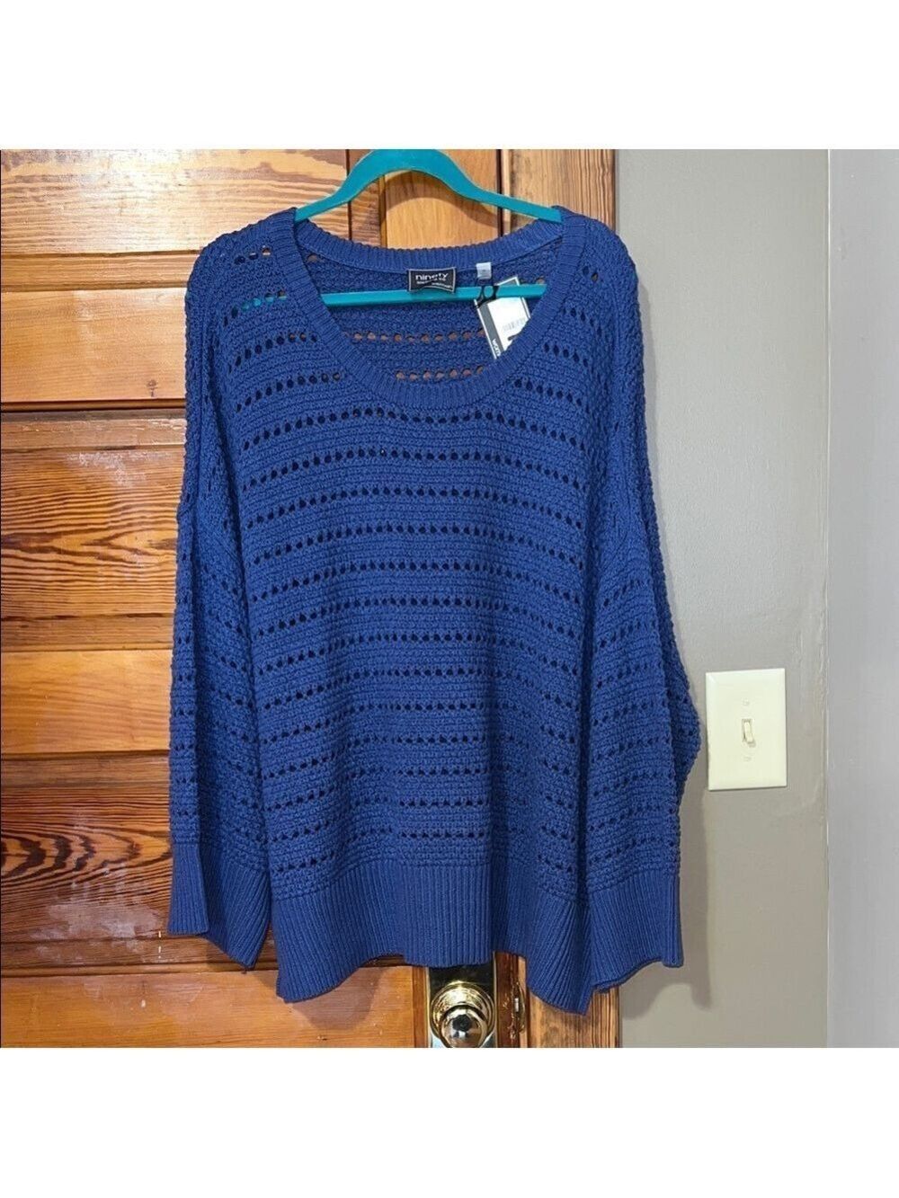 Ninety Blue Crew Neck Sweater